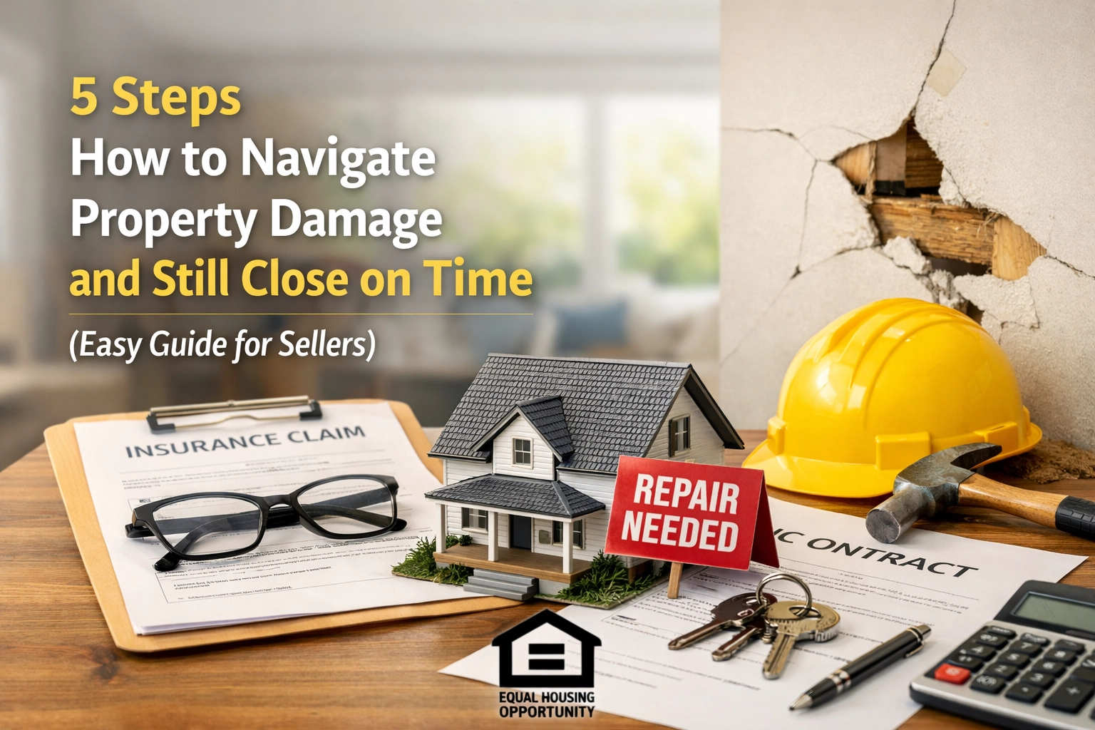 5 Steps How to Navigate Property Damage and Still Close on Time (Easy Guide for Sellers)